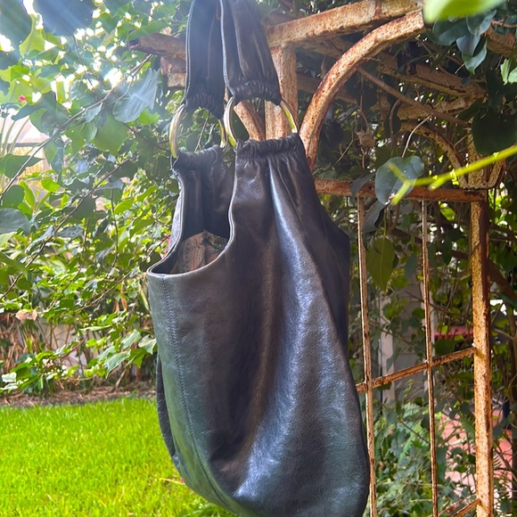 HOBO Bags Hobo International Dark Green Leather Hobo Bag With Large